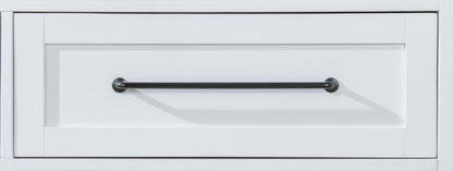 Horizons - 5 Drawers Chest - Pure White / Natural Oak
