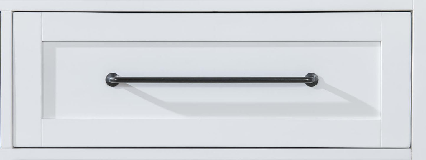 Horizons - 2 Drawers Nightstand - Pure White / Natural Oak