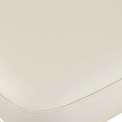 Stitches - Leather Counter Stool - White / Brown