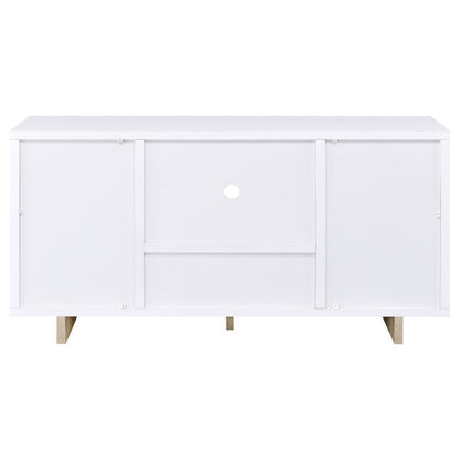 Dalton - 2 Door Storage Credenza - White And Distressed Pine