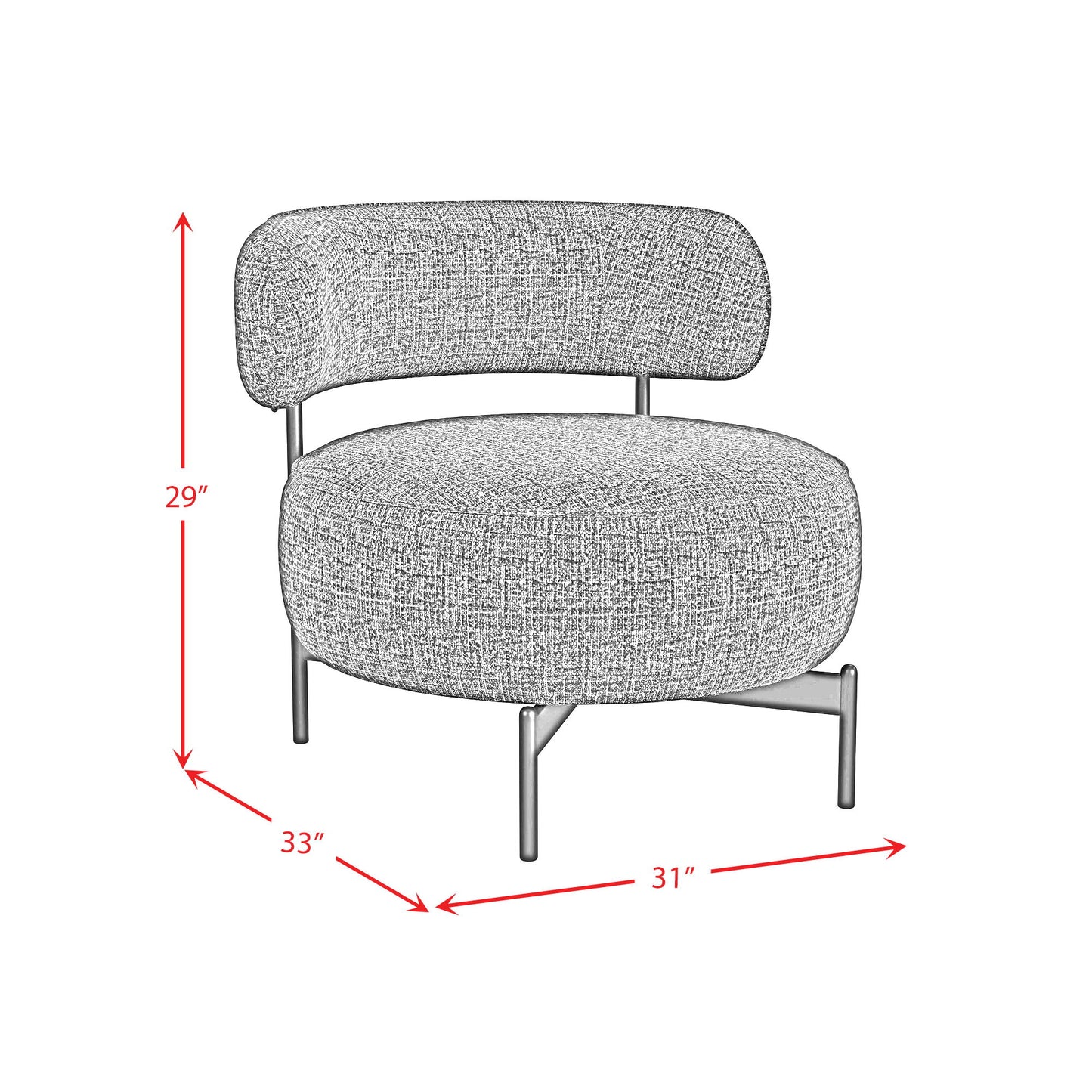 Antonia - Swivel Chair - Heron Black