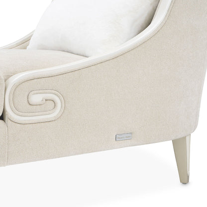 La Marisia - Chenille Chaise - Tranquil / Light Champagne