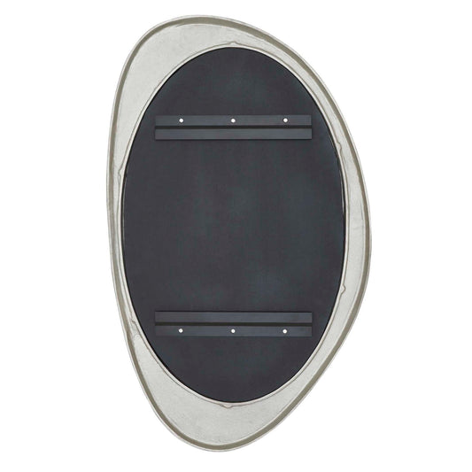 Schiller - Oval Mirror - Antique Nickel
