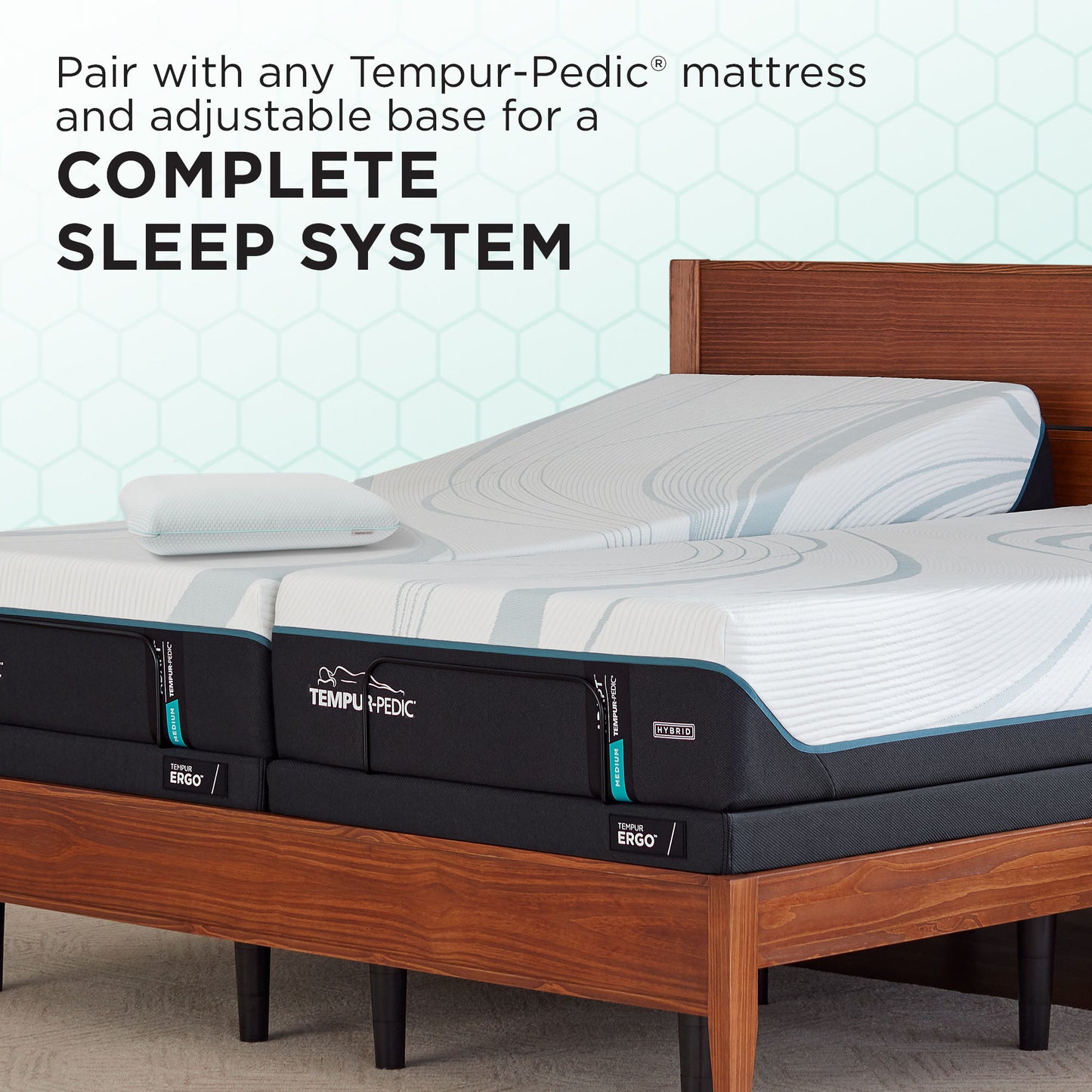 Pillows - Tempur-Pedic Everyday Comfort Pillow - White