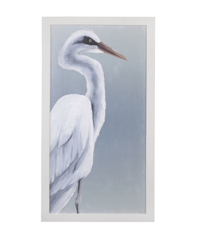 Herald In Mist II Framed Print - Blue / White