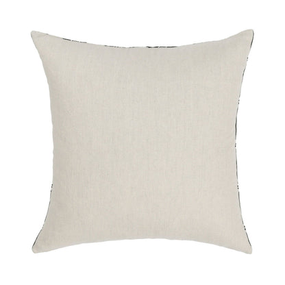 Nubia - 18" Round Pillow - Black / White