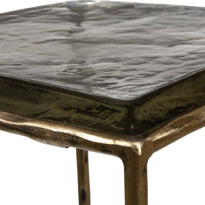 Ovard - Antiqued Accent Table - Bronze