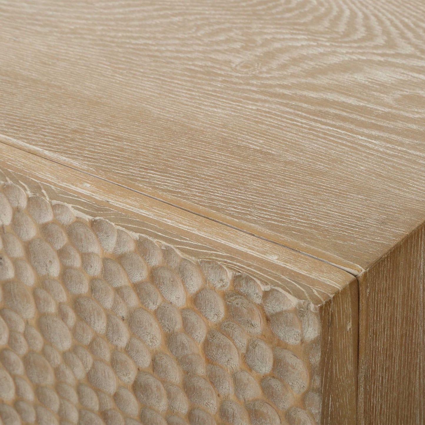 Lunar - 4 Door Elm Wood Cabinet