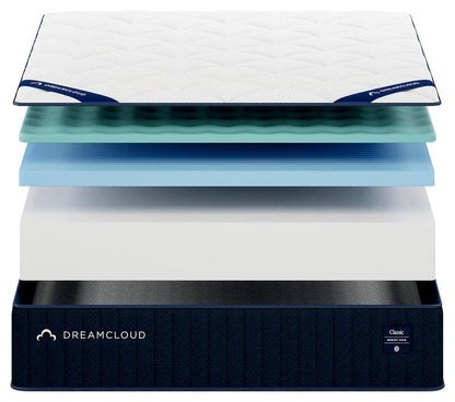 Dreamcloud Classic Memory Foam - Queen Mattress - White