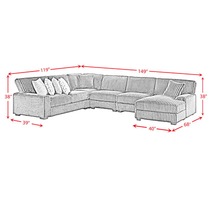 Nightfall - Sectional Set With 1 Pillow