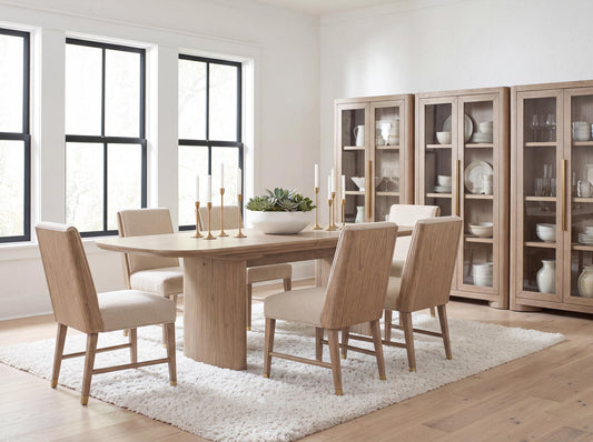Alden - Rectangular Dining Table (1-18" Leaf, Seats Up To 10) - Stonewashed