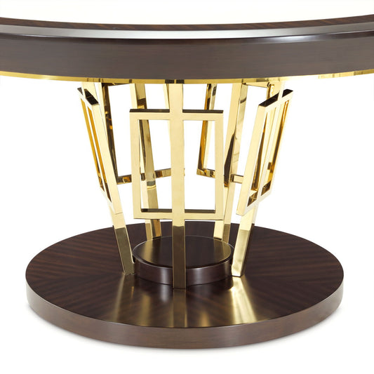 Belmont Place - 60" Round Dining Table - Espresso