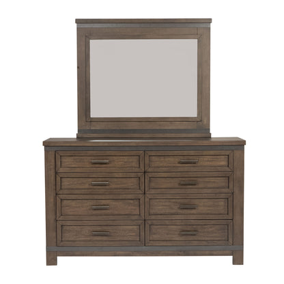 Thornwood Hills - Dresser & Mirror - Rock Beaten Brown