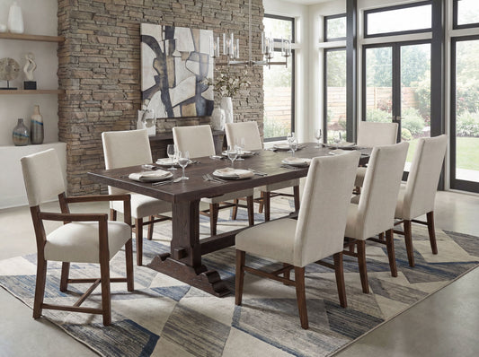 Driftwood - Upholstered Side Chair (Set of 2) - Beige / Worn Saddle