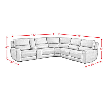 Saber - 6 Piece Sectional Set - Texas Granite