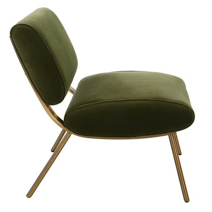 Knoll - Mid-Century Accent Chair - Green