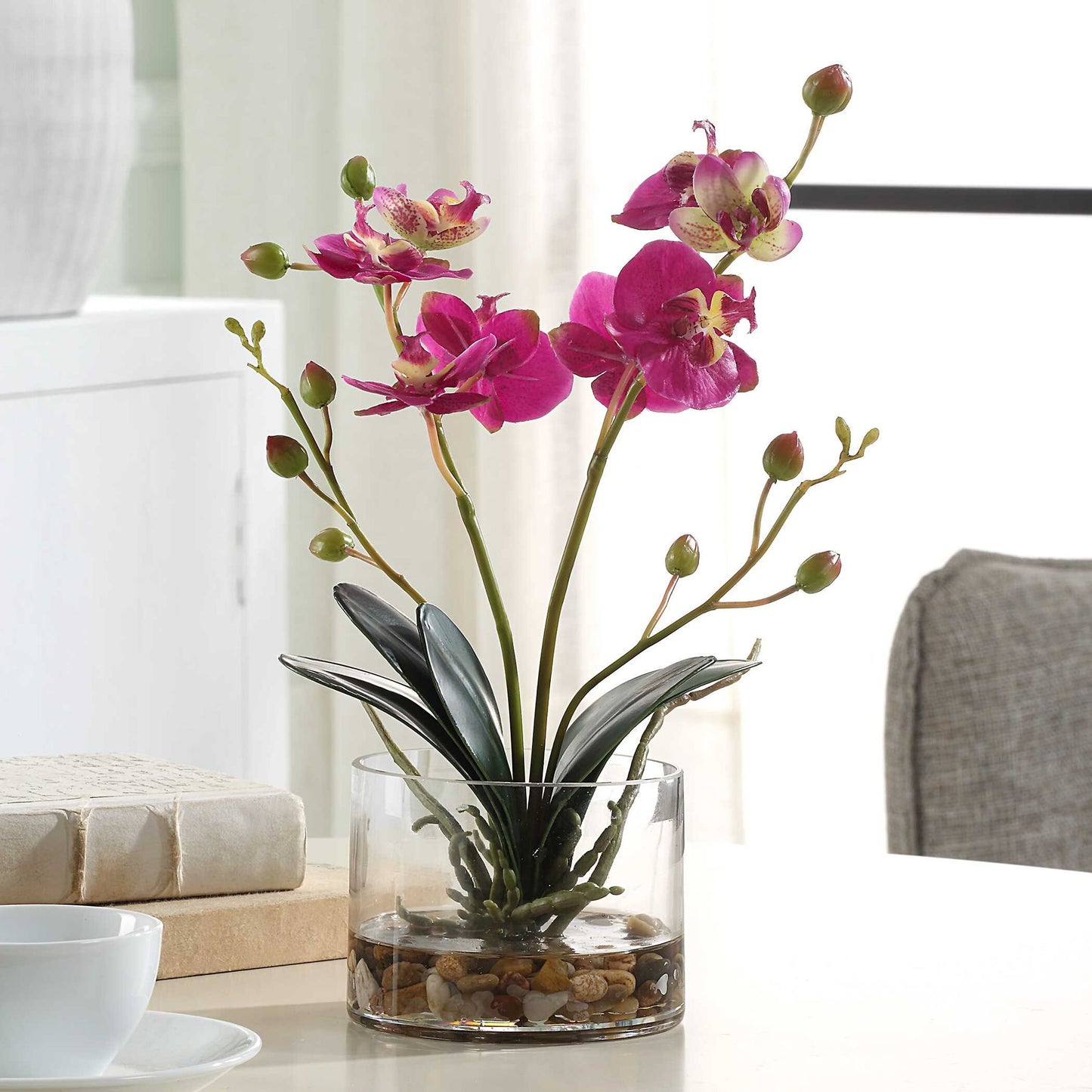 Glory Orchid - Fuchsia Orchid - Pearl Silver