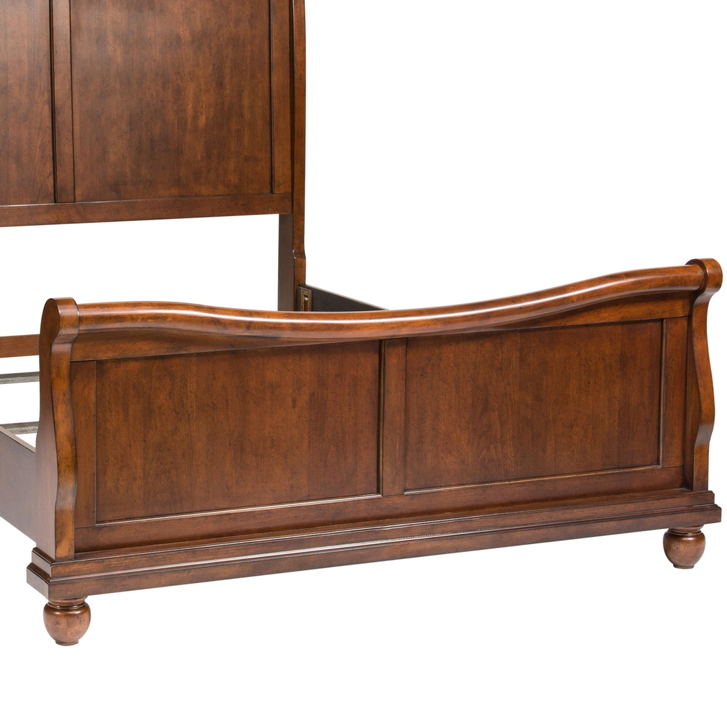 Rustic Traditions - Queen Sleigh Footboard - Rustic Cherry