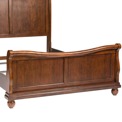 Rustic Traditions - Queen Sleigh Footboard - Rustic Cherry
