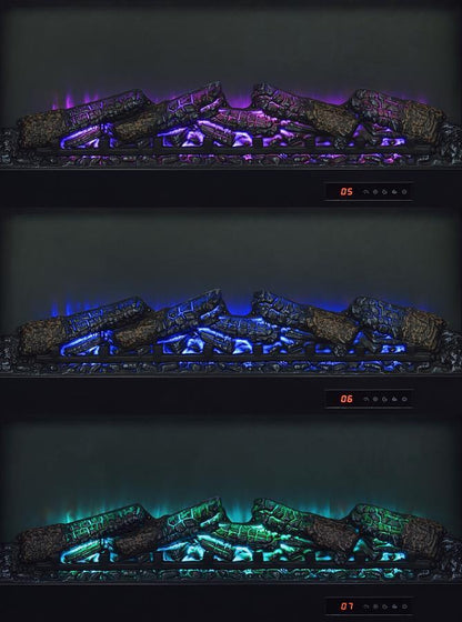 Enfield - 71" TV Stand Fireplace Media Console - Dark Pine