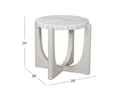 Gavin - End Table - White
