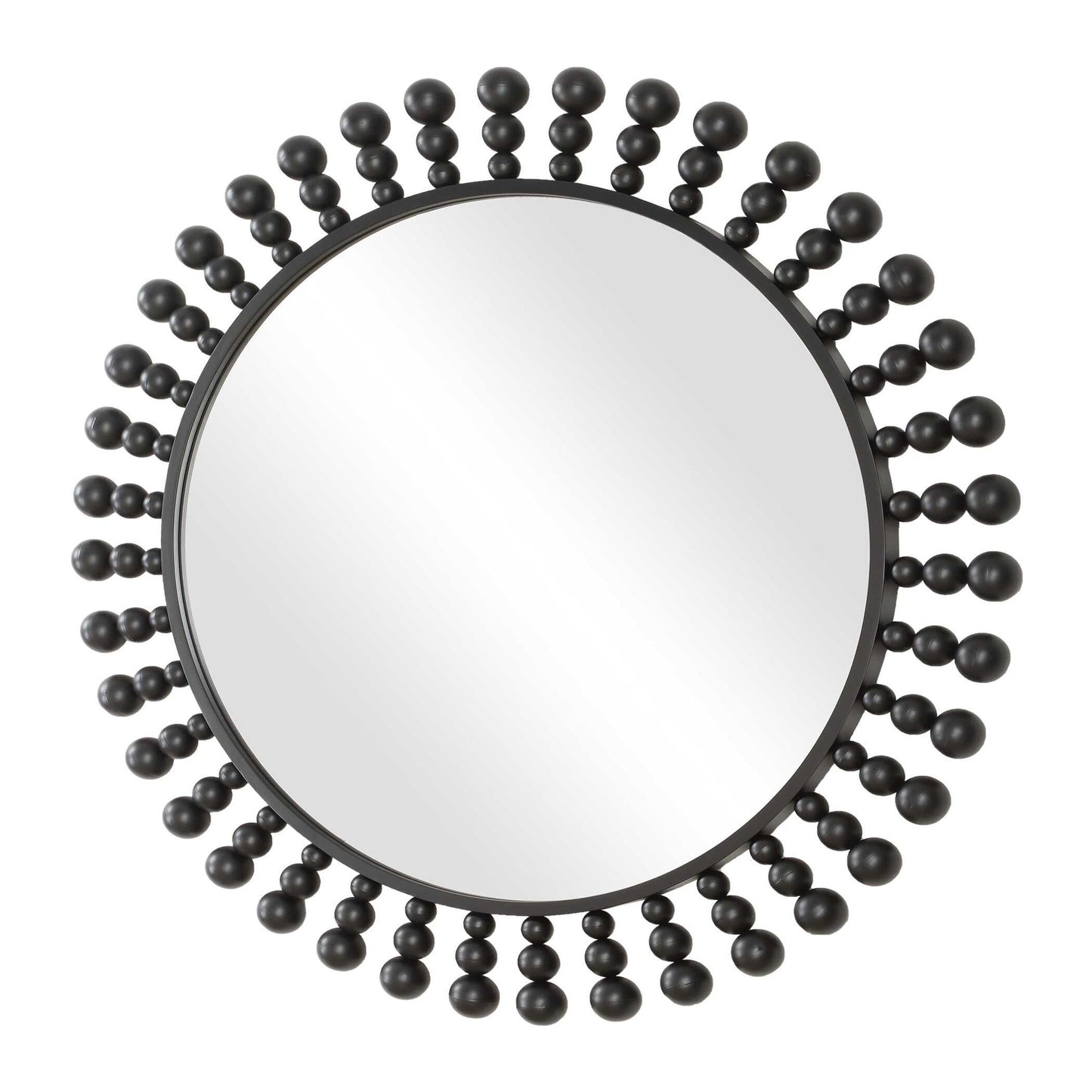 Aziel - Round Mirror - Black