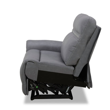 Cooper - L Arm Recliner P3 & ZG - Blue Gray
