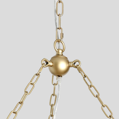 Amanda - Beaded Chandelier - White