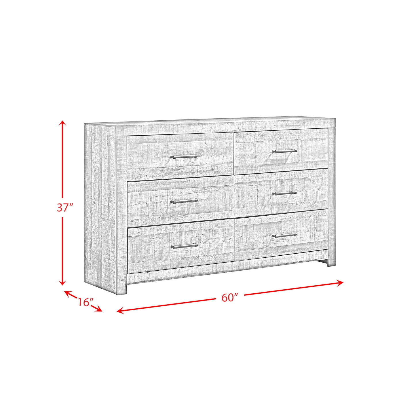 Bailey - 6-Drawer Dresser