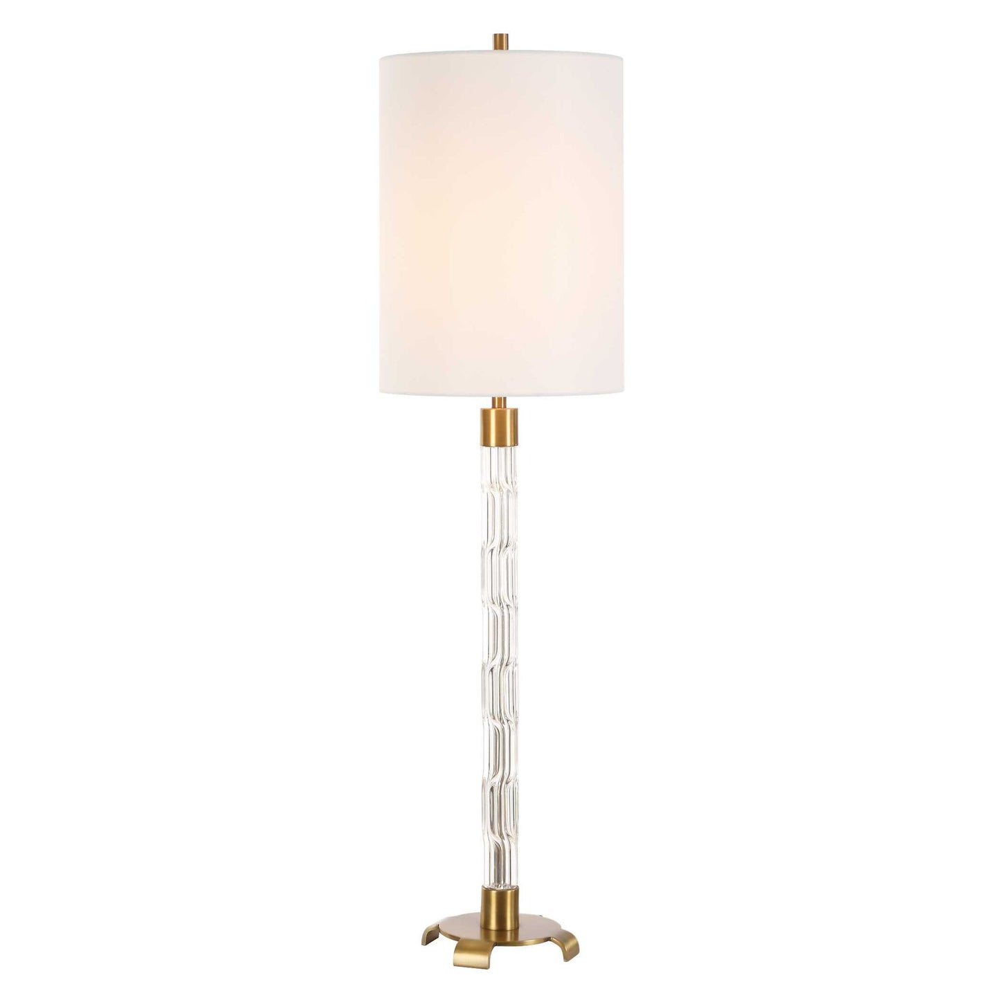 York - Crystal Buffet Lamp - Brass