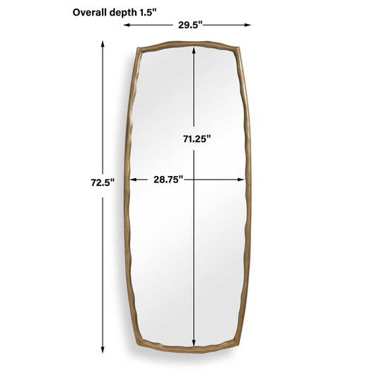 Adair - Tall Mirror - Antique Brass / Gold