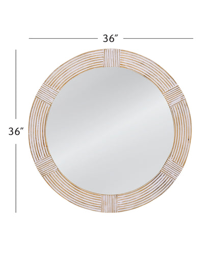 Brockton - Wall Mirror - White Wash