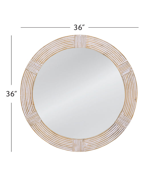 Brockton - Wall Mirror - White Wash