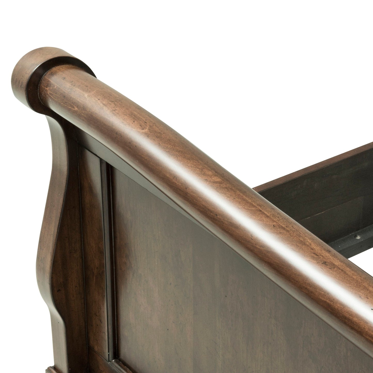 Rustic Traditions - Queen Sleigh Footboard - Rustic Cherry
