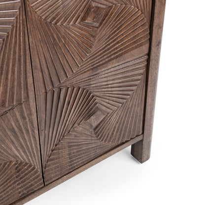 Lina - 4 Door Cabinet - Kona Brown