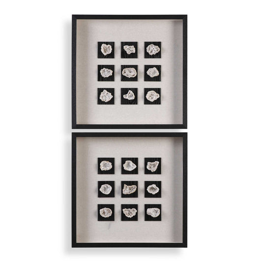 Geode - Linen Shadow Box - Black