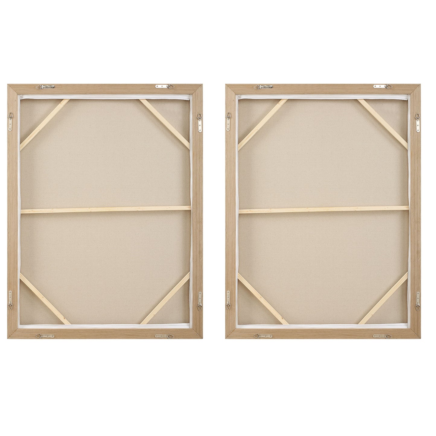 Molten Patina - Framed Canvases (Set of 2) - Dark Brown