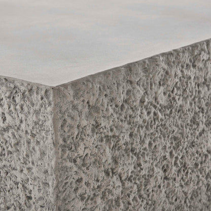 Hesston - Outdoor Concrete Coffee Table - Brown / Gray