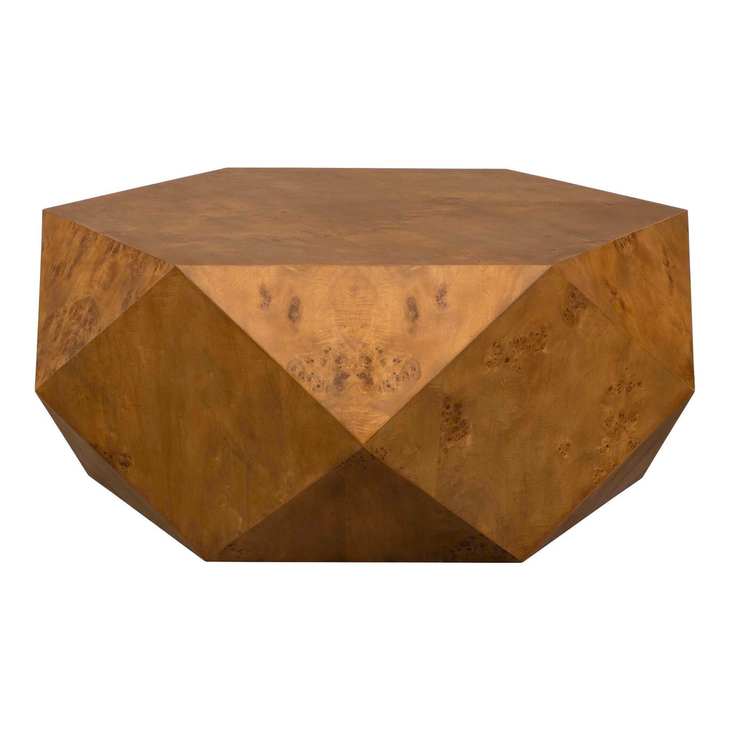 Hughes - Geometric Coffee Table - Dark Brown
