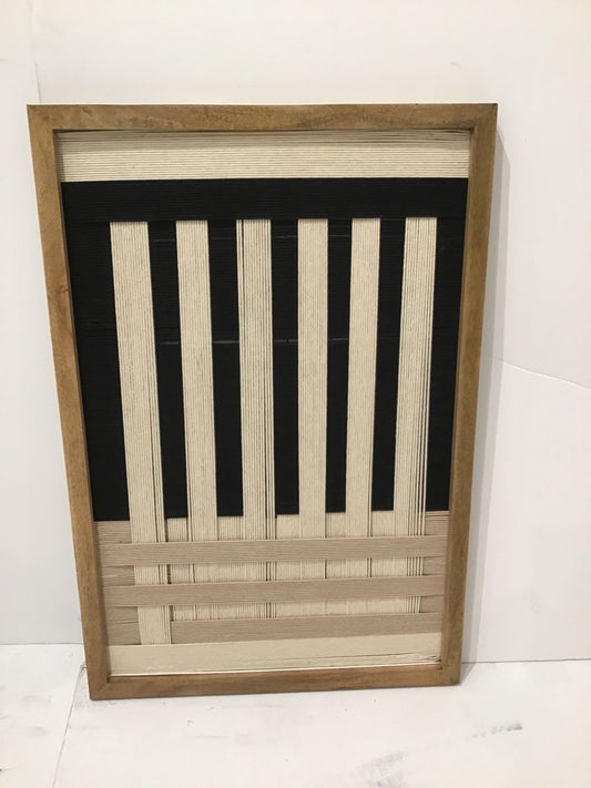 Weave - Canvas Art - Dark Brown