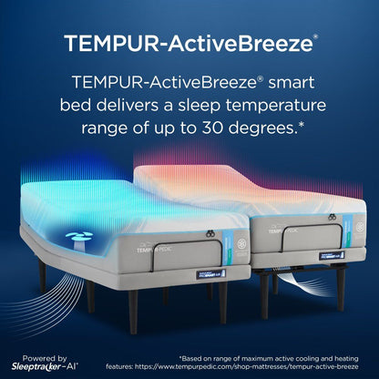 Tempur-Breeze - Tempur-ActiveBreeze Medium Hybrid Mattress - Twin Long