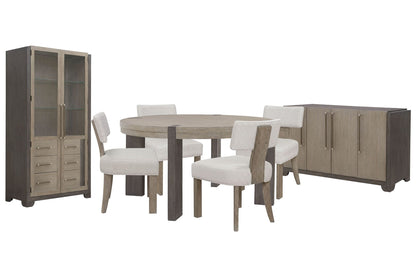 Anderson Park - Round Dining Table Set With Kilsmos Chairs