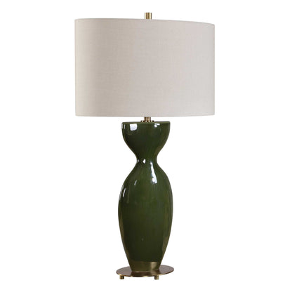 Curhan - Glaze Table Lamp - Green