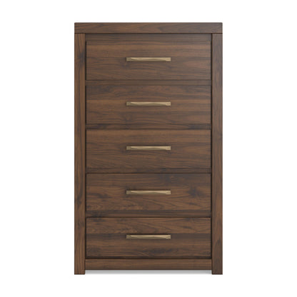 Janfyn - Five Drawer Chest - Brown