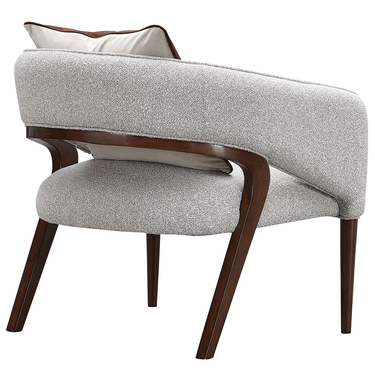 Houston - Accent Chair - Pebble / Walnut