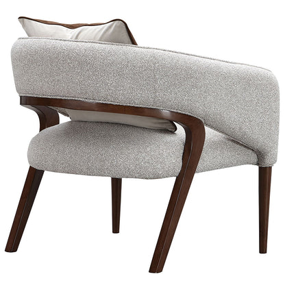 Houston - Accent Chair - Pebble / Walnut