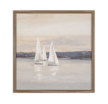 Twilight - Float Framed Print - Beige