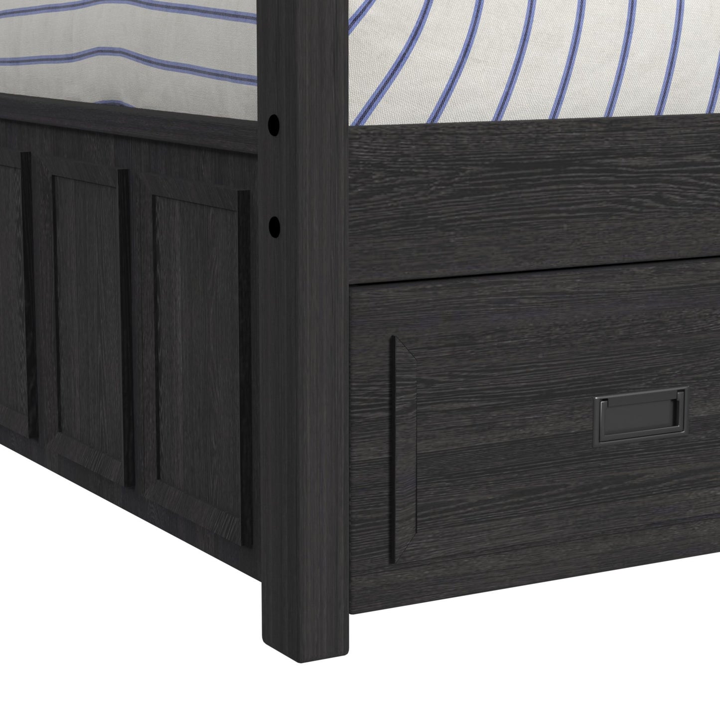 Hampton Kids - Bunk With Ladder And Trundle Bedroom Set