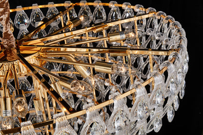 Michael Amini Lighting - Gala 28-Light Round LED Chandelier - Gold