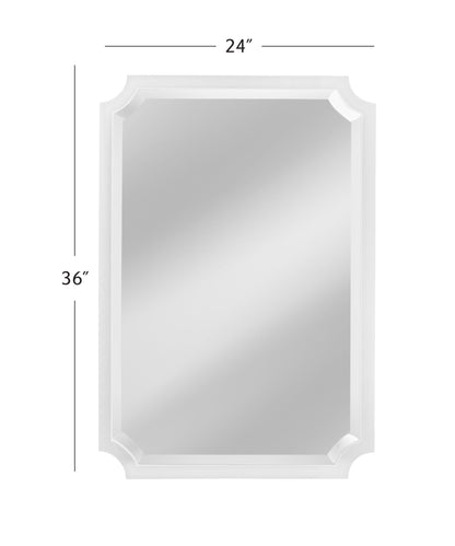 Rita - Wall Mirror - White